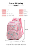 Kids Backpack Large Capacity Lightweight Durable School Bags for Grade 1-6 Students