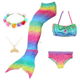 Kid Girls Mermaid Swimsuit  Bathing Beach Costumes Cosplay