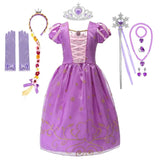 2-10T Kid Girl Princess Gown Halloween Birthday Christmas Party Dress With Acc