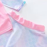 Children's Swimming Suit Girl Long Sleeve Pants Separate Sun Protection Mermaid