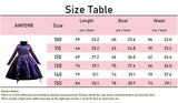 3-10Y Halloween Witch Costume Ariel Mermaid Usura Cosplay Dress