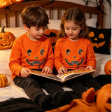 1-7T Kid Baby Toddler Halloween Long Sleeve Pumpkin  Cotton T-Shirt Tops