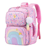 2 Pcs Primary Student Cute Stylish Portable Versatile Breathable Backpack Books Bag