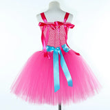 6M-12T Kid Baby Girls Super Kitties Tutu Halloween Cartoon Carnival Party Perform Princess Dress