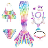 Kid Girl Fantasy Mermaid Tails Swimming Party Cosplay Costumes Mermaid Swimsuit