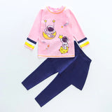 Children's Swimming Suit Girl Long Sleeve Pants Separate Sun Protection Mermaid
