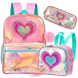 Students Kid Girl Backpack School Cute Backpack 3 Pcs/set