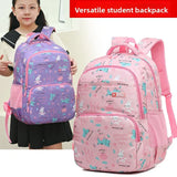 Kids Backpack Large Capacity Lightweight Durable School Bags for Grade 1-6 Students