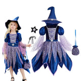 1-12Y Kid Baby Girl Halloween Party Witch Carnival Witch Costume