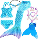 Kid Girl Fantasy Mermaid Tails Swimming Party Cosplay Costumes Mermaid Swimsuit