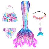 Kid Girl Ariel Mermaid Swimsuit Bikini Summer Bathing Suit Multiple Pcs
