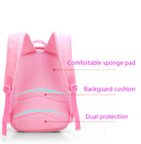Kid Girl Kindergarten Backpack Pink Cute Cat Waterproof Schoolbag