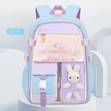 Kid Girl Rabbit Backpack Oxford Multiple Pockets Large Capacity School Bag