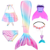 Kid Girl Ariel Mermaid Swimsuit Bikini Summer Bathing Suit Multiple Pcs