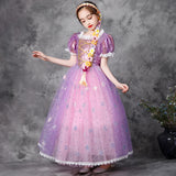2-10T Kid Girl Princess Gown Halloween Birthday Christmas Party Dress With Acc