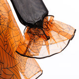 Spider Web Halloween Cosplay Costume for Girls Carnival Christmas Long Sleeve Party Birthday Prom Dresses Girl Children Clothing