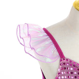Kid Girls Mermaid Ariel Prom Princess Dress Cosplay Costumes Birthday Party Dress Up