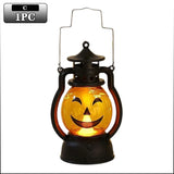 Halloween Pumpkin Ghost Face Lamp Portable Skull Decoration Light