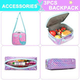 Students Kid Girl Backpack School Cute Backpack 3 Pcs/set