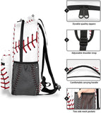 Kid Boy Girl Baseball Ball Print Pattern Large Backpack Book Bag