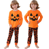 1-10Y Kid Boy Girl Halloween Pajamas Cartoon Cute Pumpkin Skeleton Carnival Nightwear