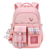 Kid Girl Large Capacity Spine Protection Leisure Backpack Schoolbags with Multiple Pockets