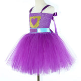 6M-12T Kid Baby Girls Super Kitties Tutu Halloween Cartoon Carnival Party Perform Princess Dress