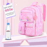 3Pcs/Set Student Girls Backpack Cute Princess Large Capacity Schoolbag