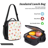 3 Pcs/Set Fruit Pattern Backpack Student Girls Bookbag