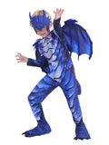 Kids Deluxe Frost Dragon Cosplay Fantasy Costume For Back To School, Halloween And Role-play Performances 3-12years