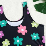 High Waist Bikini 2026 Printed Girls Swimsuit Kids Swimwear Female Children Bathers