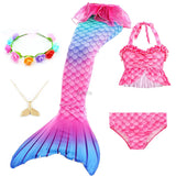 Kid Girls Mermaid Swimsuit  Bathing Beach Costumes Cosplay