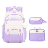 3pcs/set Kids Girl Fashion Schoolbags Backpack With Lunch Box Pencil Case Set