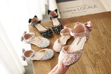 Kid Girl Spring Beauty Pointed Toe Leather Party Shoes