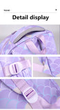 3pcs/Set Fish Scale Print Kid Backpack Mermaid Waterproof Schoolbag