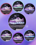 Kid Girl Boy Luminous Roller USB Charge Light Up Skate Shoes