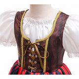 2-10Y Halloween Girls Pirate Dress Cosplay Carnival Party Pirate Role Play Suit