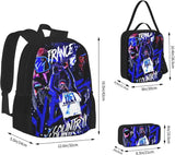 Kid Jey Wrestler USO Backpack 3 Pieces Set With Lunch Box Pencil Case