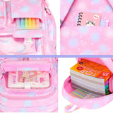 Girl School Backpacks Cute Candy Color Large Capacity Schoolbags