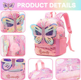 Kid Girl Kindergarten Primary School Sequins Backpack Schoolbags