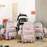 5 In 1 Kid Girl School Bag Multifunctional Large Capacity Casual Travel Backpack