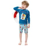 Kid Boy Summer Swimsuit Bathing Suits Top+shorts Two-piece