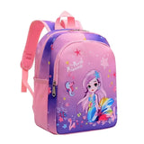 Kindergarten Girl Backpack Cartoon Cute Unicorn Mermaid Print Schoolbag