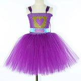 6M-12T Kid Baby Girls Super Kitties Tutu Halloween Cartoon Carnival Party Perform Princess Dress