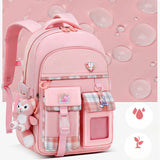 Kid Girl Large Capacity Spine Protection Leisure Backpack Schoolbags with Multiple Pockets