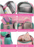3pcs/se School Student Kid Girls Backpack Waterproof Cute Chrysanthemum Schoolbag