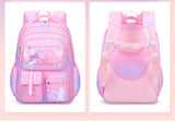 Kid Cute Cartoon Backpack Gradient Large Capacity Waterproof School Bags