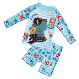 Kid Baby Girls Boy Floating Guard Swimsuit  Long Sleeve UV Protection Swimwear