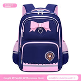 Teenagers Kid Girl Cute Bow Schoolbag Nylon Fabric Waterproof Backpack