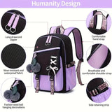 College Teen Girls School Backpack Cute Bookbag Laptop Travel Backpack